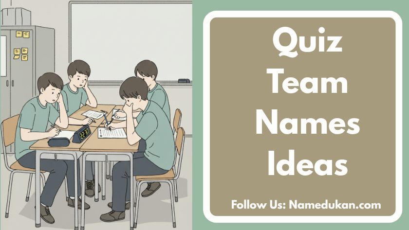 quiz team names